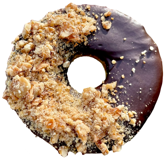 Dark Chocolate Chikki Praline Donut